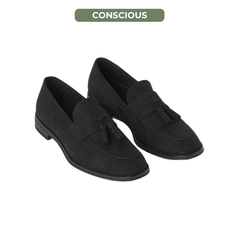 H&M, mokasyny, męskie buty, buty na jesień, czarne buty, conscious