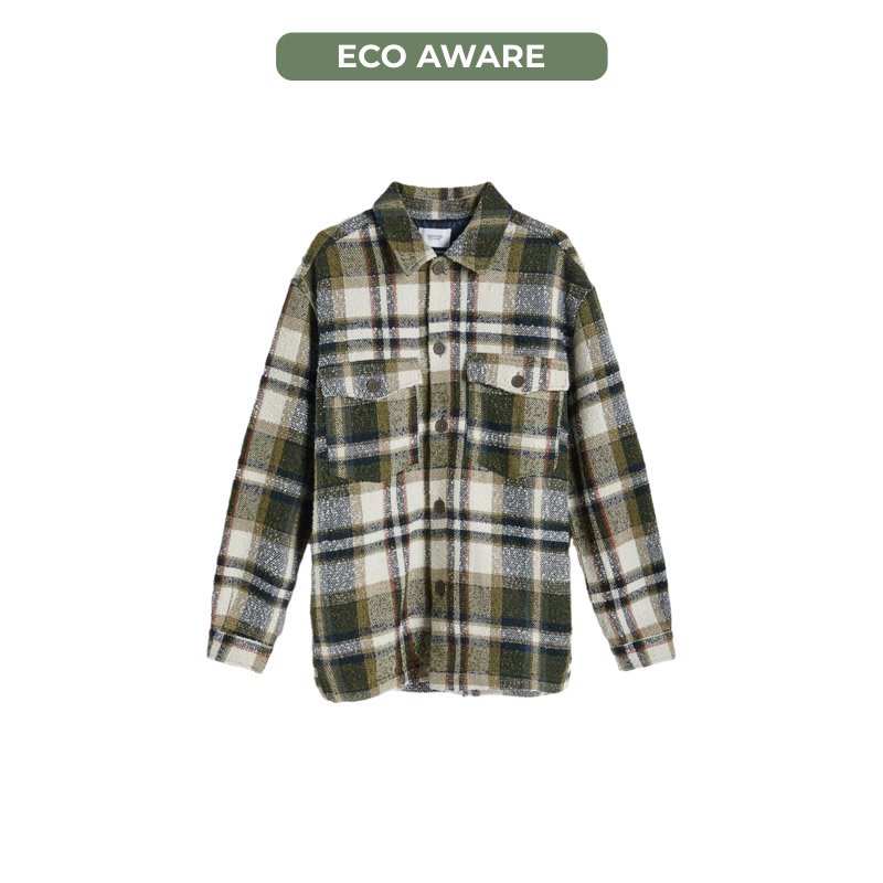 Eco aware, reserved, koszula, koszula w kratę, męska koszula, flanelowa koszula