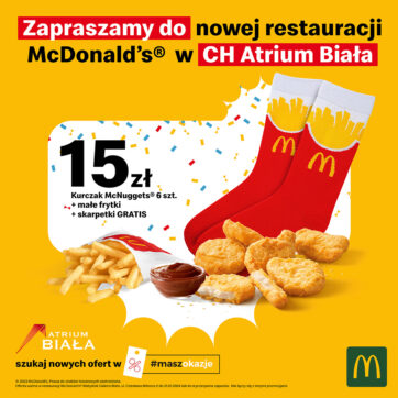 OTWARCIE McDonald’s w Atrium Biała