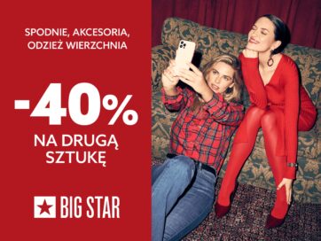 SPODNIE, AKCESORIA, ODZIEŻ WIERZCHNIA -40% NA DRUGĄ SZTUKĘ!