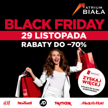 Zapraszamy na Black Friday w Atrium Biała!