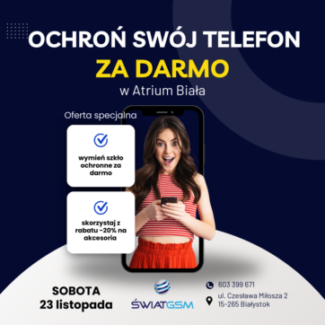 Wymień szybkę w telefonie za darmo w Świat GSM!