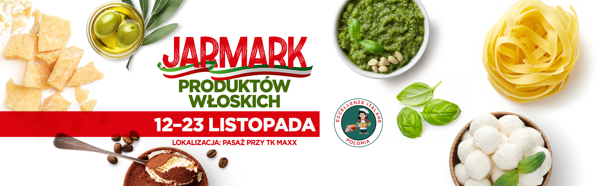 Serdecznie zapraszamy na Jarmark Produktów Włoskich w Atrium Biała!