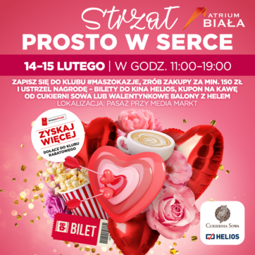 Walentynkowa Akcja „Strzał Prosto w Serce” w Atrium Biała! ð