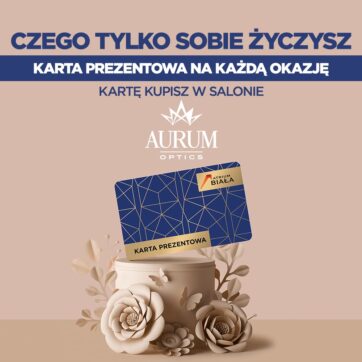 ð Karta Podarunkowa Atrium Biała – teraz kupisz ją w salonie Aurum Optics!
