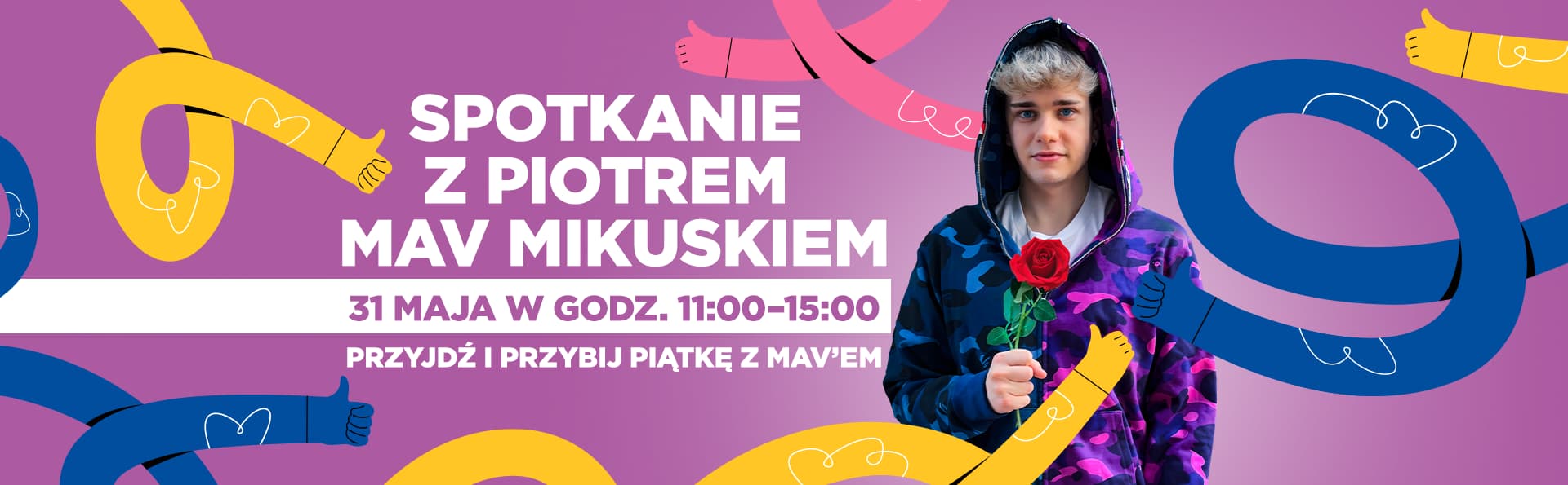 Spotkanie z Piotrem Mikuskiem MavYT w Atrium Biała!