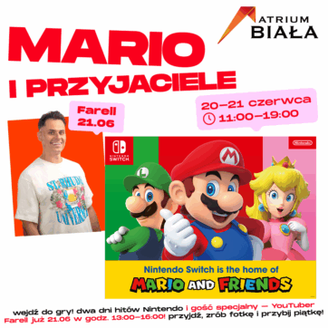 ZAPRASZAMY DO ŚWIATA MARIO I NINTENDO! ðð²ð» Długi weekend w CH Biała!